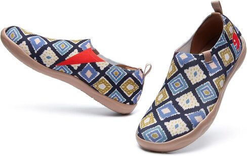 UIN Women's Art Travel Shoes Toledo Ⅰ Knit Slip On Comfort Sneaker Art Series in Kuwait