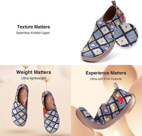 UIN Women's Art Travel Shoes Toledo Ⅰ Knit Slip On Comfort Sneaker Art Series in Kuwait