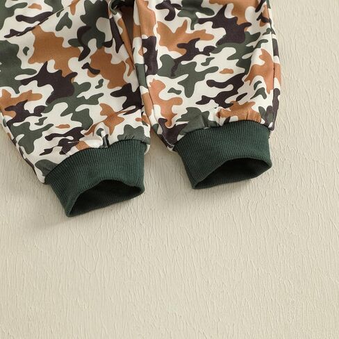 Toddler Baby Boy Fall Winter Clothes Retro Embroidery Duck Hunting Sweatshirt Pullover Camo Pants Outfits in Saudi Arabia