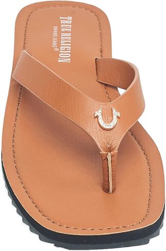 True Religion Women’s Flip Flop Sandals – Lightweight Rubber Sole with Iconic Logo Detail in Saudi Arabia
