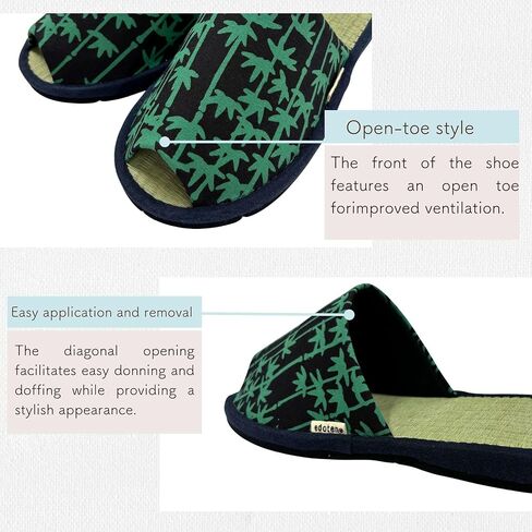 Edoten] Open Toe House Slippers للنساء رجال أحذية داخلية أحذية نوم النعال Igusa in Saudi Arabia