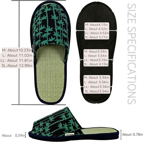 Edoten] Open Toe House Slippers للنساء رجال أحذية داخلية أحذية نوم النعال Igusa in Saudi Arabia