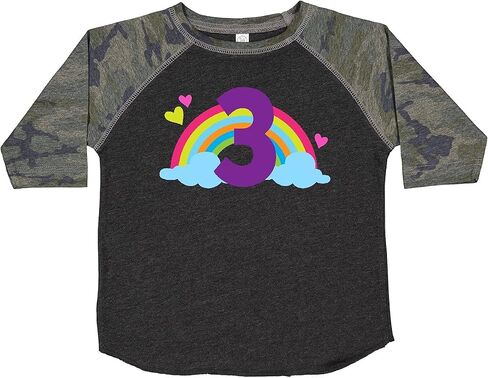 inktastic 3rd Birthday Rainbow Number 3 Toddler T-Shirt in Saudi Arabia