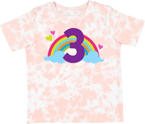 inktastic 3rd Birthday Rainbow Number 3 Toddler T-Shirt in Saudi Arabia