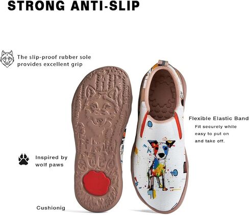 Women's Loafers Shoes Travel Casual Cartoon Animals Art Painted Slip On Lightweight Comfort Ladies Fashion Sneakers in Saudi Arabia