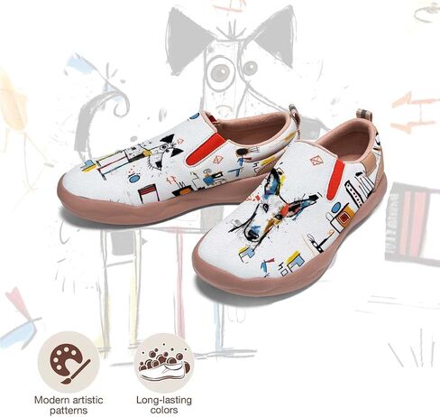 Women's Loafers Shoes Travel Casual Cartoon Animals Art Painted Slip On Lightweight Comfort Ladies Fashion Sneakers in Saudi Arabia