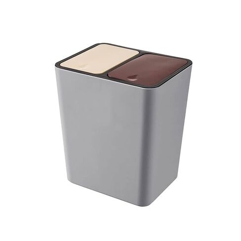 Indoor Color Matching Sorting Trash Bins, Household Bedroom Kitchen Recycling Bins, Practical PP Material Waste Cans(White) in Kuwait