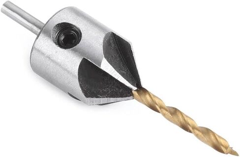 Countersink Drill Bit Set for Woodworking & Carpentry – 4 Pieces, C Lete with Round Shank and Hex Key (#01) in Saudi Arabia