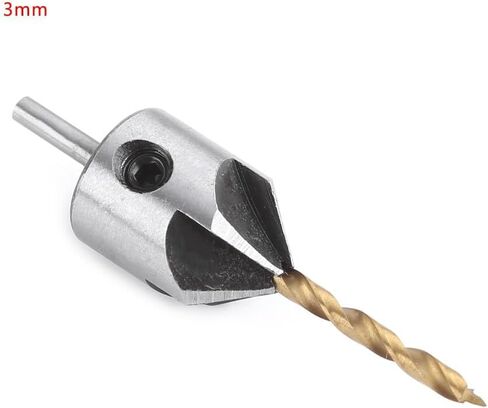 Countersink Drill Bit Set for Woodworking & Carpentry – 4 Pieces, C Lete with Round Shank and Hex Key (#01) in Saudi Arabia