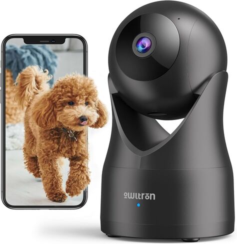 Owltron Indoor Camera 2K ، 360 Cameras for Home Security مع اكتشاف الحركة ، و Monitor Baby مع تطبيق الهاتف ، وكاميرا WiFi Pet 2.4g مع رؤية ليلية وصوت ثنائي الاتجاه in Kuwait