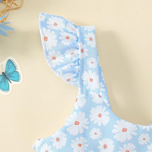 Toddler Baby Girl Dress Summer Clothes Little Girls Ruffle Sleeveless Dresses Kids Beach Sundress with Hat in Saudi Arabia