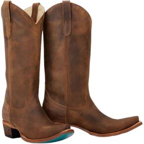 Lane Womens Emma Jane Snip Toe Casual Boots Mid Calf Low Heel 1-2" - Brown - Size 9 B