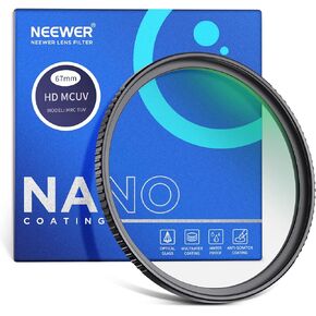Neewer 82mmm UV مرشح UV ، Fultra Slim Slim Protection 82mm Camera Lens Filter مع 9H صلابة عالية الدقة HD