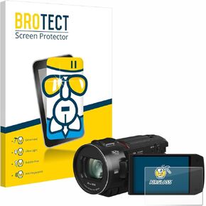 Glass Screen Protector Film Compatible with Panasonic HC-VX3 - Glass-Foil 9H Protection [Scratch Resistant, High Clarity]