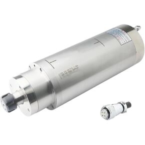 المغزل GDK125-18-24Z/7.5KW محرك المغزل 220V/380V تبريد الماء 6 عمود عزم الدوران 125 مم ER25 Chuck لأدوات نقش CNC (7.5KW 220V)