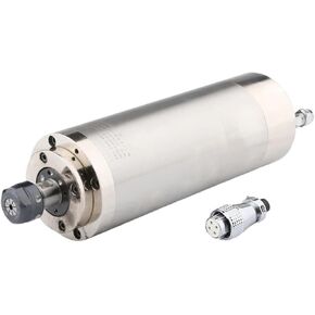 Spindle 1.5KW Spindle Motor 220V ER16 Water-Cooled Spindle 4 Ceramic Ball Bearings 400HZ For CNC Milling Machine Metal Cutting Tools(1.5kw 85mm ER16)