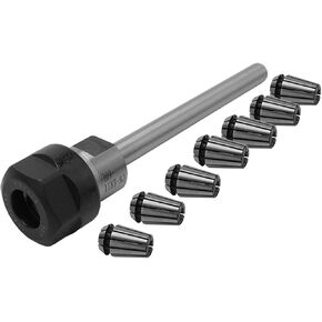 1Set ER11 C6 ER11M 60L Extension Rod Extension Bar Straight Shank with ER11 7Pcs Collet with ER11A Nut Lathe
