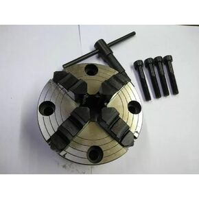 4 Jaw Independent 100Mm Lathe Chuck Front Mount-Amz455