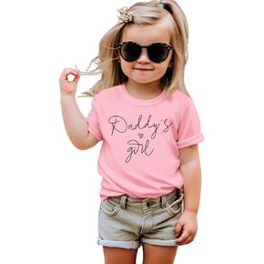 Daddy's Girl Shirt Father's Day Tshirt Dad's Girl Outfit Toddler Baby Girl Dad's Daughter Tee Top