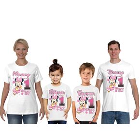 Personalized Baby Birthday Shirt, Add Any Name and Age, Custom Shirts for a Baby Girls Birthday Party, Family Matching Shirts.