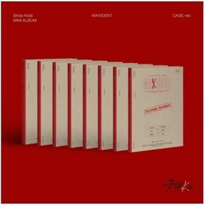 Stray Kids Maxident 7th Mini Case Abrum إصدار CD+وحدة ملصق طي صغير على Pack+Photobook+Lyrics Paper+Photocard+Tracking Sealed (Seungmin)