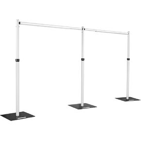 Heavy Duty Backdrop Stand, 10x20ft Pipe and Drape Stand Kit, Adjustable Decoration Stand, Back Drop Stand for Party Event, Trade Shows & Wedding Decor
