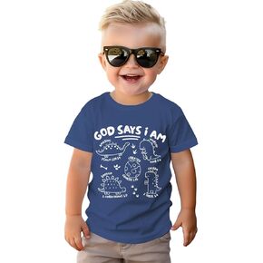 Boutikome Toddler Boys Dinosaur قمصان Dinosaur Baby Summer T-Shirt Kid Short Shirt Dino Tees Tops Inspirational Gift Complements 1-6 y