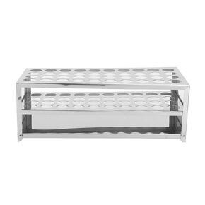 Stainless Steel Test Tube Holder 40 Holes Lab Equipment (20.5mm*40 Holes)
