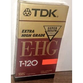 TDK 30120 High Grade VHS Videotape Cassette, 6 Hours