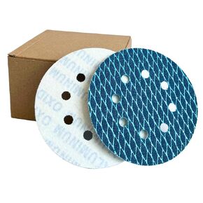 40pcs 5 inch Sanding Discs Hook and Loop Diamond Shape, Anti-Clogging Orbital Sander Sandpaper, Aluminum Oxide Sandpaper 8 Holes 60#/80#/120#/240# by Banmo Abrasive in Kuwait