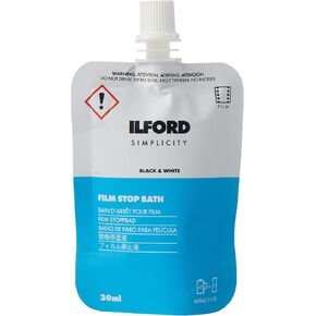Ilford Simplicity Stop Bath, 30mL Sachet, 12-Pack