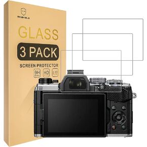 Mr.Shield Screen Protector compatible with Olympus OM System OM-5 [Tempered Glass] [3-PACK] [Japan Glass with 9H Hardness]