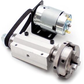 Lengthened No Power 895 Motor Rotary Lathe Woodworking Spindle DIY Slider Assembly, Micro Lathe with M14*1 Rotary Chuck (65MM 3 Claws)