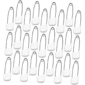 100Pcs Plastic Head Safety Pins Diaper Pins for Cloth Diapers Bibs and Crafts Versatile Secure Fasteners for Blankets and Quilts