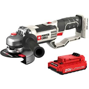 PORTER-CABLE Porter Cable 20V Cordless Grinder with 2Ah Battery, 4.5 in, PCC761D1