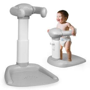 Baby Shower Standing Support, Adjustable Baby Stand Bath Support with Anti-Slip Base, Stand Up Baby Shower for Themselves, Toddler Shower Stand for Babies 8 Months & up, Anti-Dumping, Easy to Clean