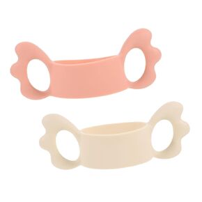 2Pcs Silicone Bottle Handle Newborn Milk Bottle Gripping Aid Non Slip Design for Easy Holding Adorable Wing Shape and