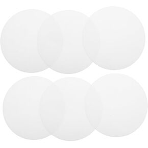 PRETYZOOM 6Pcs LED Ceiling Light Diffuser Shades Round Recessed Lighting Cover Downlight Diffusion Plates for Illumination and Easy Installation