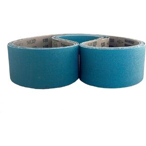Premium 1-1/2 x 60 Zirconia Cloth Sanding Belts | For Wood, Metal & Composites (80 Grit, 8 Pack)