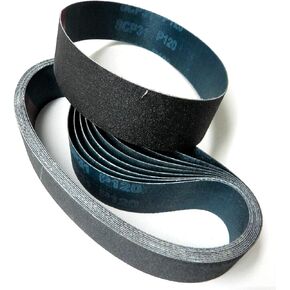 6" x 1-1/2" Sanding Belt 120 Silicon Carbide Abrasive for Expanding Drum Set of 10 belts