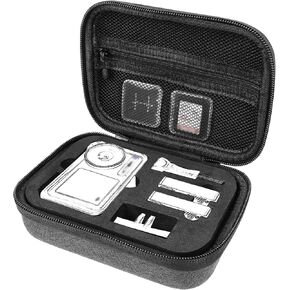 Geekria Carrying Case Compatible with DJI Osmo Action 5 Pro, 4, 3 Camera Protective Case, Hard Shell Travel Storage Bag with Cable Storage for Action5 Pro Accessories (Dark Grey)