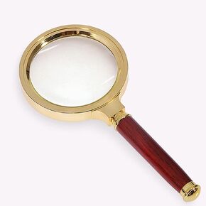 JSEIAJB 8X Handheld Reading Magnifier Optical Magnifier Suitable for Children, The Elderly, Jewelry Appreciation Large Lens Magnifier