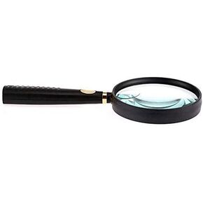 Read Repair Magnifying Glass Reading for The Elderly High-Definition 90mm Lens Students to Enlarge The Mirror Magnifier Magnifying Black