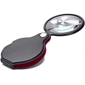 Magnifiers Pocket 6X 58Mm Foldijewelry Magnifier Magnifyieye Glass Lens/Black/8*