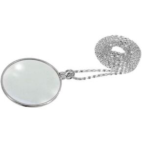 JSEIAJB Necklace Magnifying Glass, Elderly Reading Handheld Mini Portable Outdoor Newspaper Hanging Neck