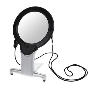 5X100Mm Led Light Magnifier Magnifying Glass Mini Pocket Microscope Reading Jewelry Loupe Neck Hung Hard Resin Lens/a (A)