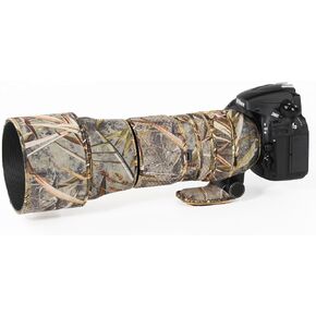 CHASING BIRDS Camouflage Waterproof Lens Coat for Sigma 150-600mm F5-6.3 DG OS HSM Contemporary Rainproof Lens Protective Cover (Classic Black, with 1.4X and 2.0X TC)