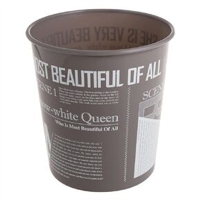 Large-Capacity Round Plastic Trash Can for Kitchen, Office, Bathroom, Bedroom, and Living Room - 4 Colors, Compact Waste Bin(Blue) in Kuwait