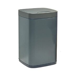 Square Stainless Steel Smart Induction Trash Can with Lid, Automatic Touch-, 9L/12L, for Kitchen, Office, and Bedroom(Green,9L)
