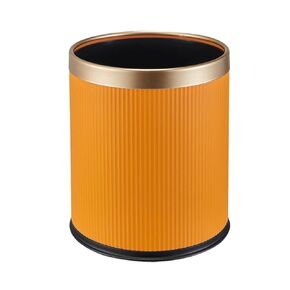 15L/12L Indoor Garbage Recycling Bin, Double-Layer Large-Caliber Trash Can, Plastic Paper Basket for Kitchen, Living Room, Office(Oranje,15l)